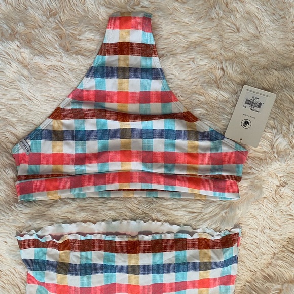 Brand New Body Glove Bikini in on trend plaid - Picture 3 of 5